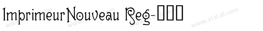 ImprimeurNouveau Reg字体转换